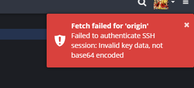 authenticate error